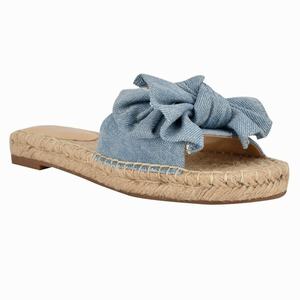 Nine West Bow Espadrille Slippers Blauw Nederland | ASW-463752